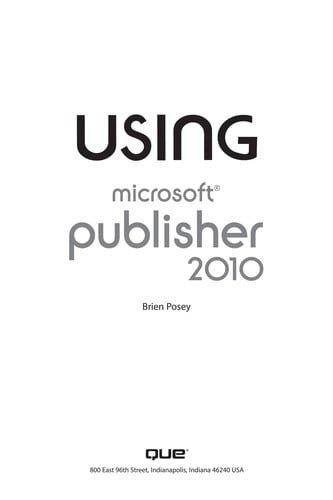 Using Microsoft Publisher 2010
