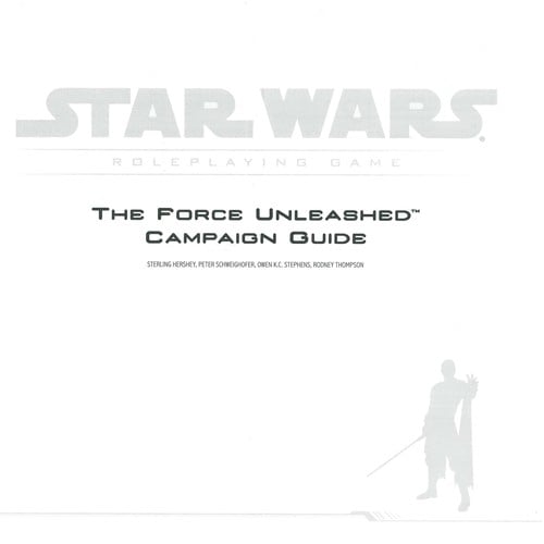 Force Unleashed Campaign Guide
