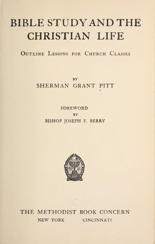 Bible study and the Christian life...