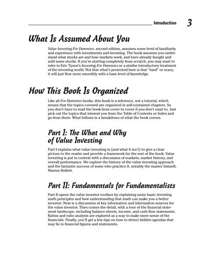 Value investing for dummies
