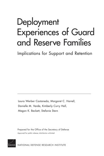 Deployment experiences of Guard and Reserve families