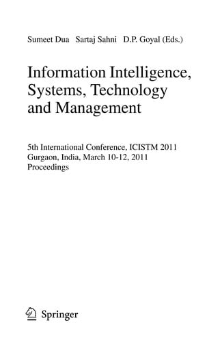 Information Intelligence, Systems, Technology and Management
