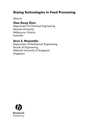 Drying technologies in food processing