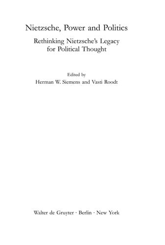 Nietzsche, power and politics