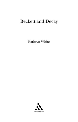 Beckett and decay
