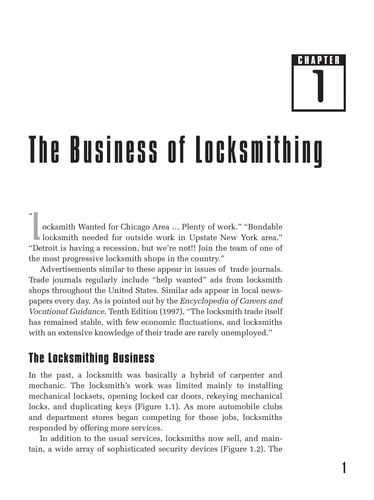 Locksmithing