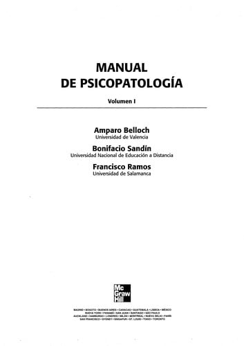 Manual de psicopatologi a