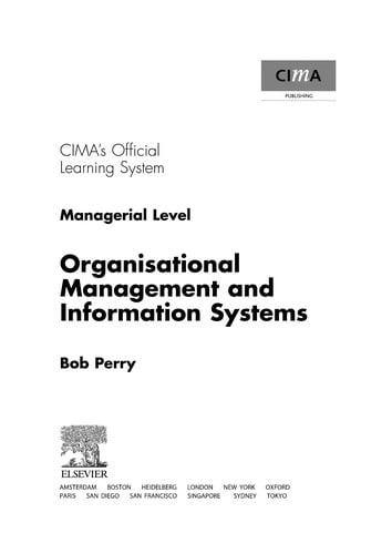 CIMA Learning System 2007 Organisational Managementand Information Systems