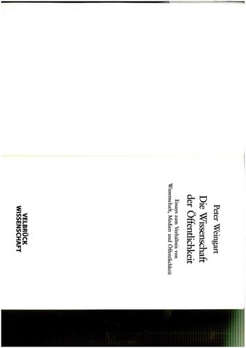 Die Wissenschaft der O ffentlichkeit