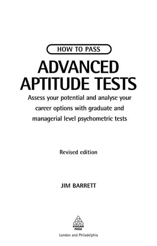 How to pass advanced aptitude tests