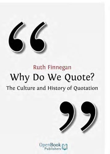 Why do we quote