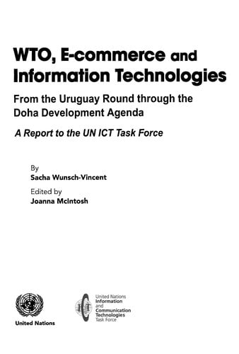 WTO, E-commerce and information technologies