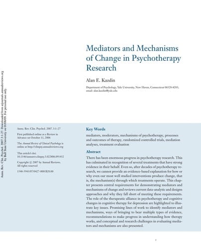 Annual review of clinical psychology