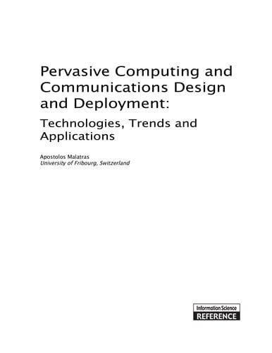 Pervasive computing and communications design and deployment