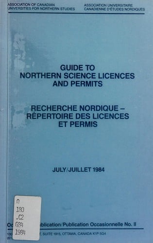 Guide to northern science licences and permits
