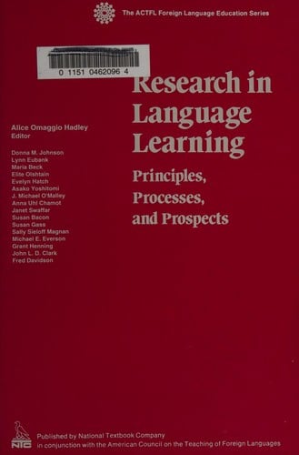 Research in language learning