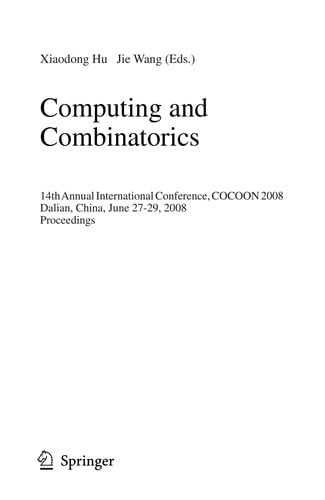 Computing and Combinatorics