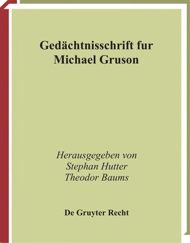 Geda chtnisschrift fu r Michael Gruson