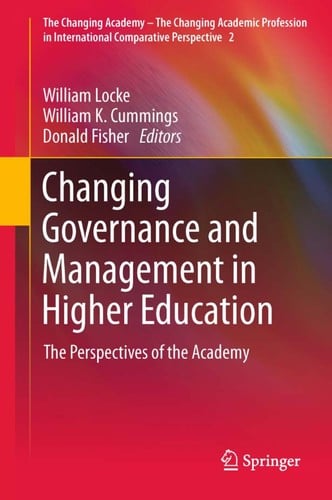 Changing governance and management in higher education