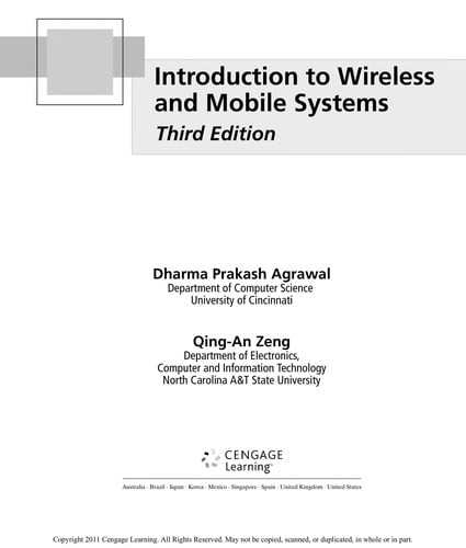 Introduction to wireless and mobile systems