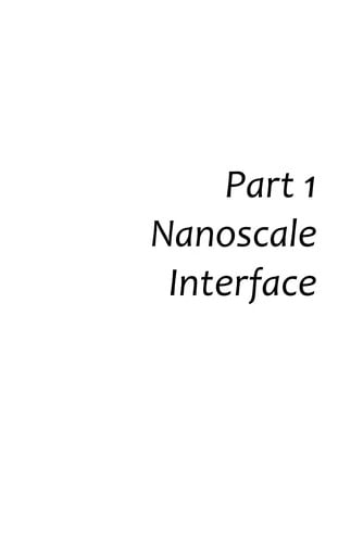 Nanoscale interface for organic electronics
