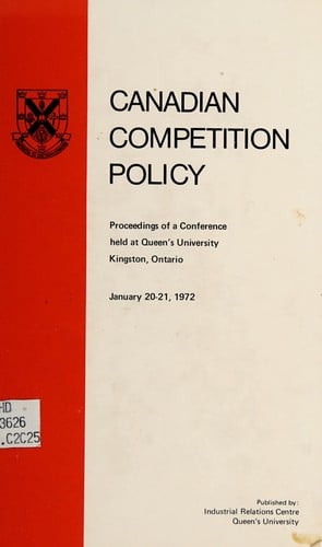 Canadian competition policy