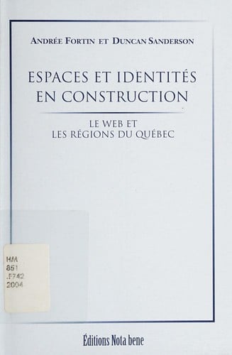 Espaces et identités en construction