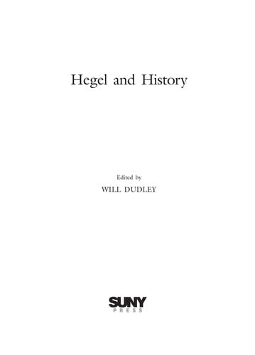 Hegel and history