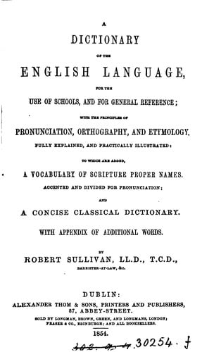 A dictionary of the English language