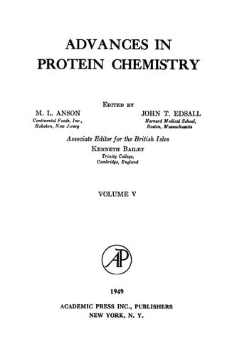 Advances in protein chemistry