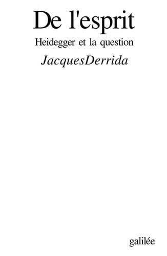 De l'espirit