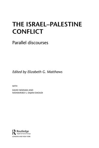 The Israel-Palestine conflict