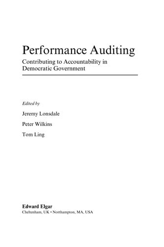 Performance auditing