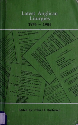 Latest Anglican liturgies 1975-1984