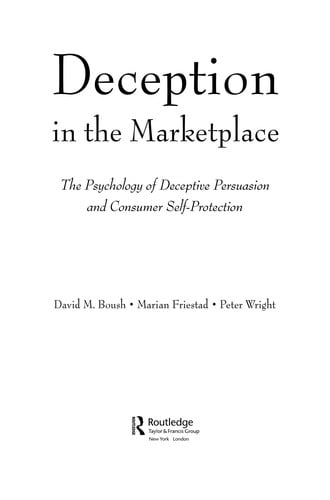 Deception in the marketplace