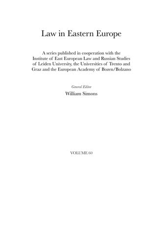 Private and civil law in the Russian Federation