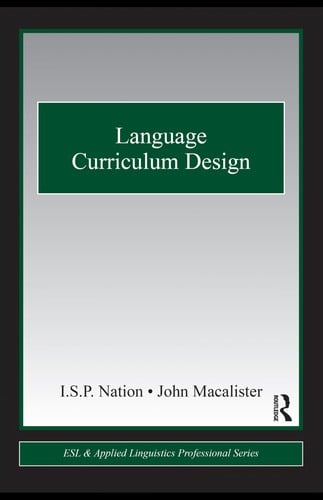 Language curriculum design