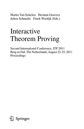 Interactive Theorem Proving