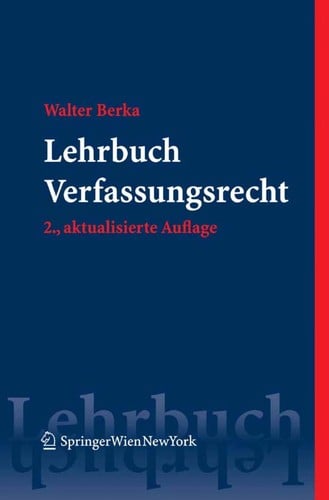 Lehrbuch Verfassungsrecht