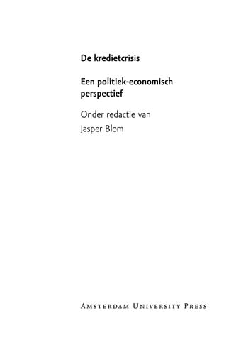 De kredietcrisis