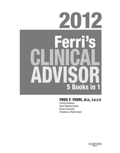 Ferri's clinical advisor 2012