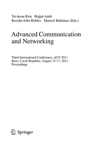 Advanced Communication and Networking