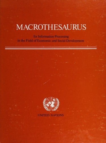 Macrothesaurus for information processing in the field of economic and social development. --