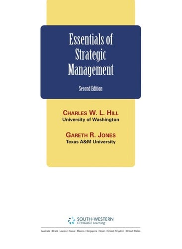 Essentials of strategic management