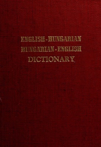 English-Hungarian, Hungarian-English dictionary