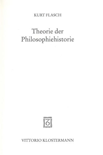 Theorie der Philosophiehistorie