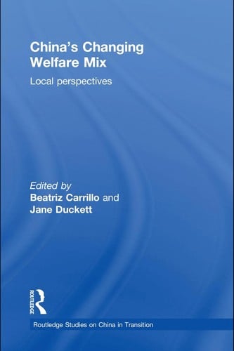 China's changing welfare mix