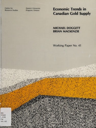 Economic trends in Canadian gold supply