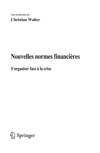 Nouvelles normes financières