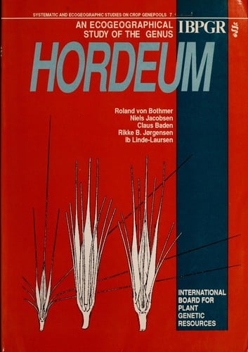 An Ecogeographical study of the genus Hordeum